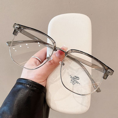 Square Frame Half Eyeglasses