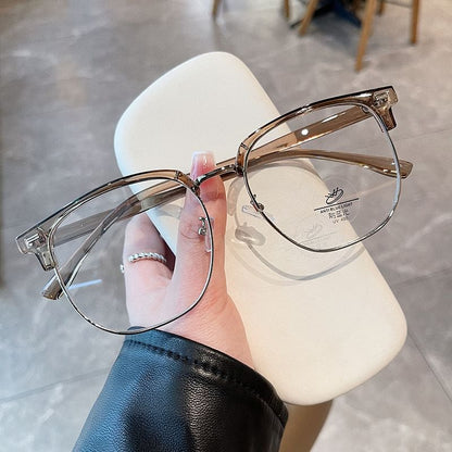 Square Frame Half Eyeglasses