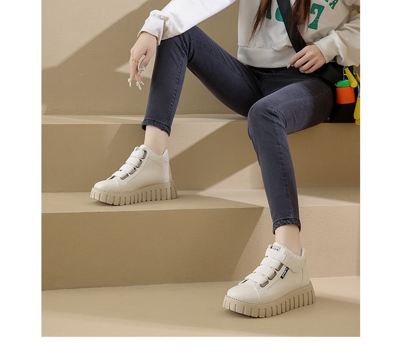 Panel Platform Sneakers High Top