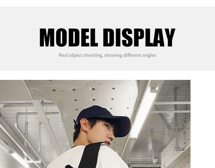 Buckled Nylon Laptop Bag Plain Backpack Charm / Set