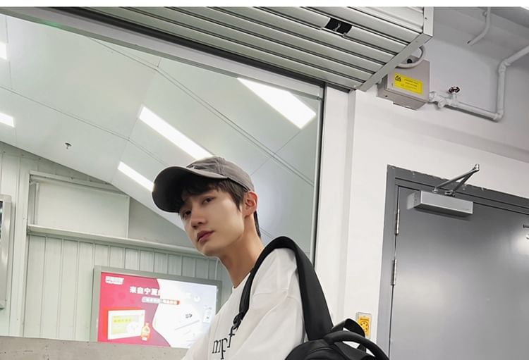 / Bag Print Lettering Charm Nylon Set Backpack Laptop