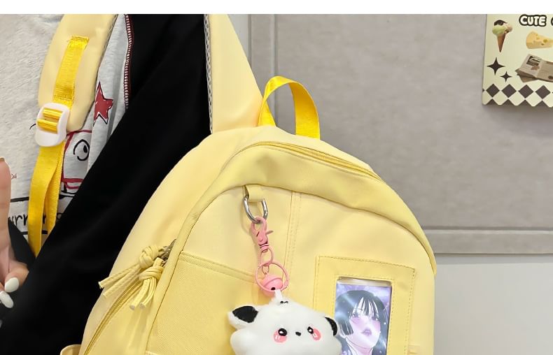 Panel Bag PVC Set Nylon Badge / Laptop Charm Backpack