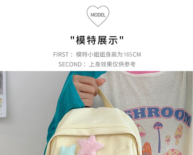 Star Charm Backpack Badge Nylon Set Laptop Applique / Bag Lettering