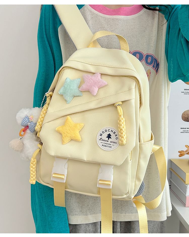 Star Charm Backpack Badge Nylon Set Laptop Applique / Bag Lettering