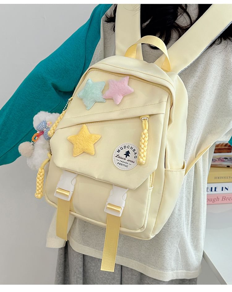 Star Charm Backpack Badge Nylon Set Laptop Applique / Bag Lettering