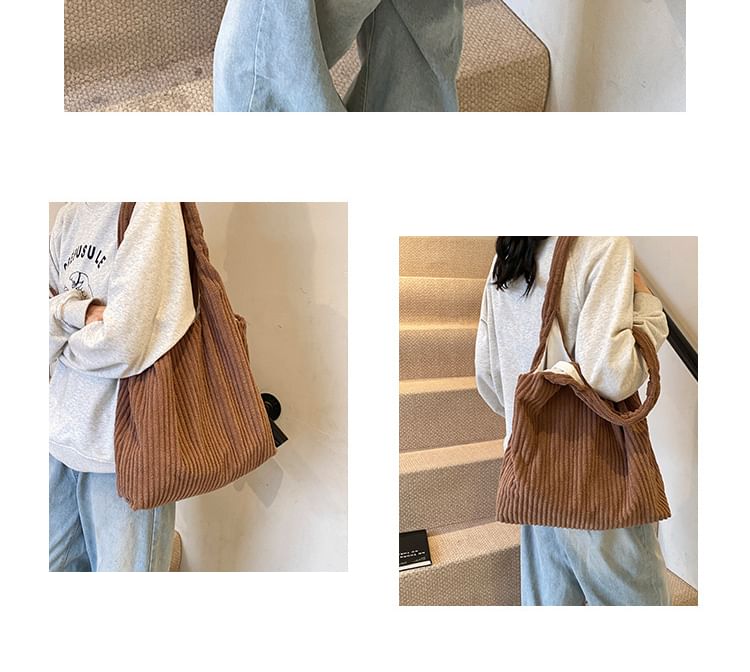 Bag Plain Tote Corduroy