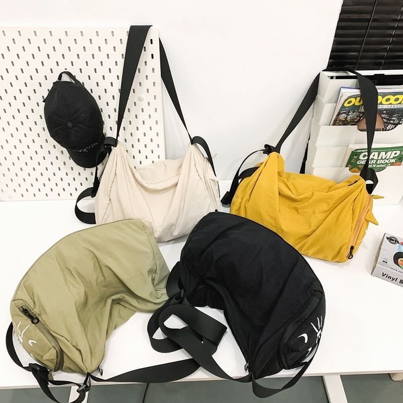 Bag Print Nylon Cat Messenger