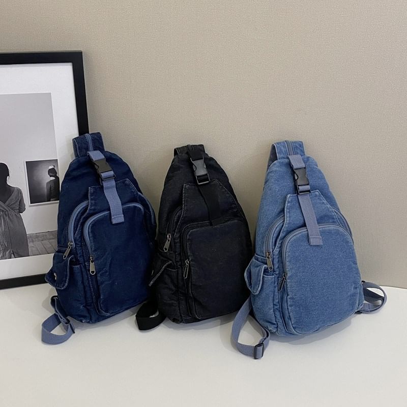 Buckle Bag Denim Sling