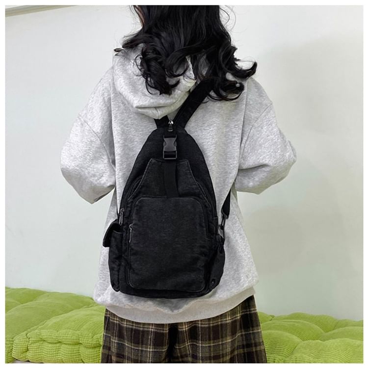 Buckle Bag Denim Sling