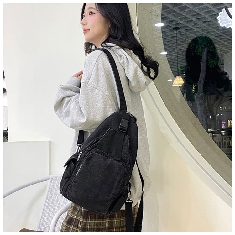 Buckle Bag Denim Sling