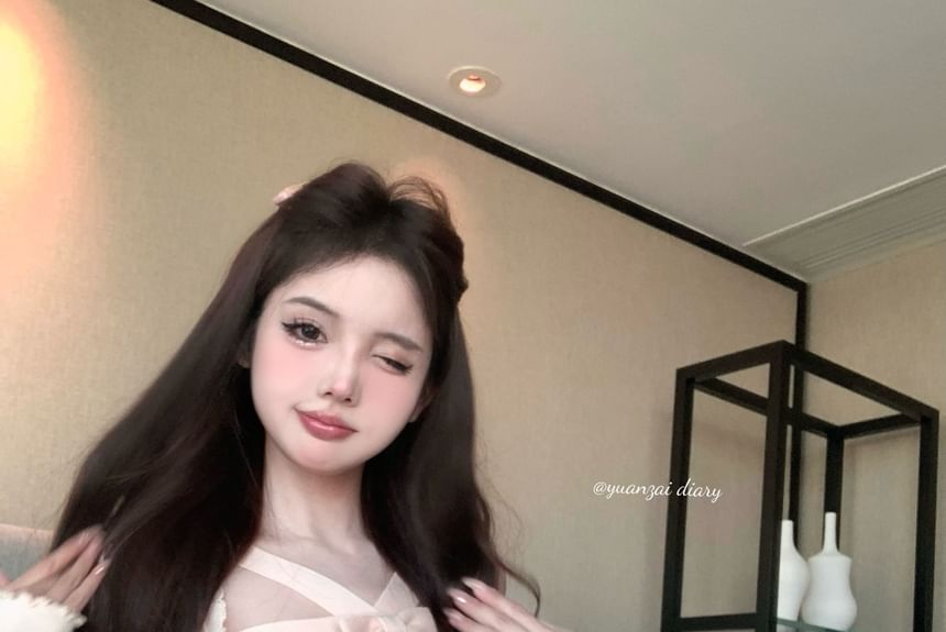 A-Line Cami Waist Top Mini / Plain Knit Skirt Trim Ribbed Mid Lace Ruffle Cardigan Bowknot