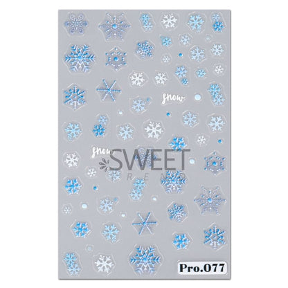 Snowflake Nail Art Stickers (Various Designs)