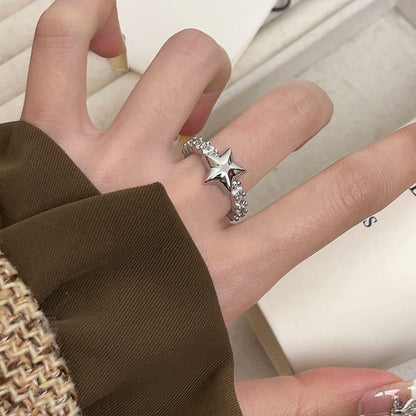 Star Alloy Open Ring