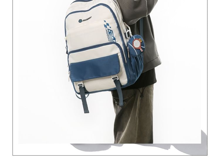 Backpack Buckled Nylon + Set: Coin Lettering Purse