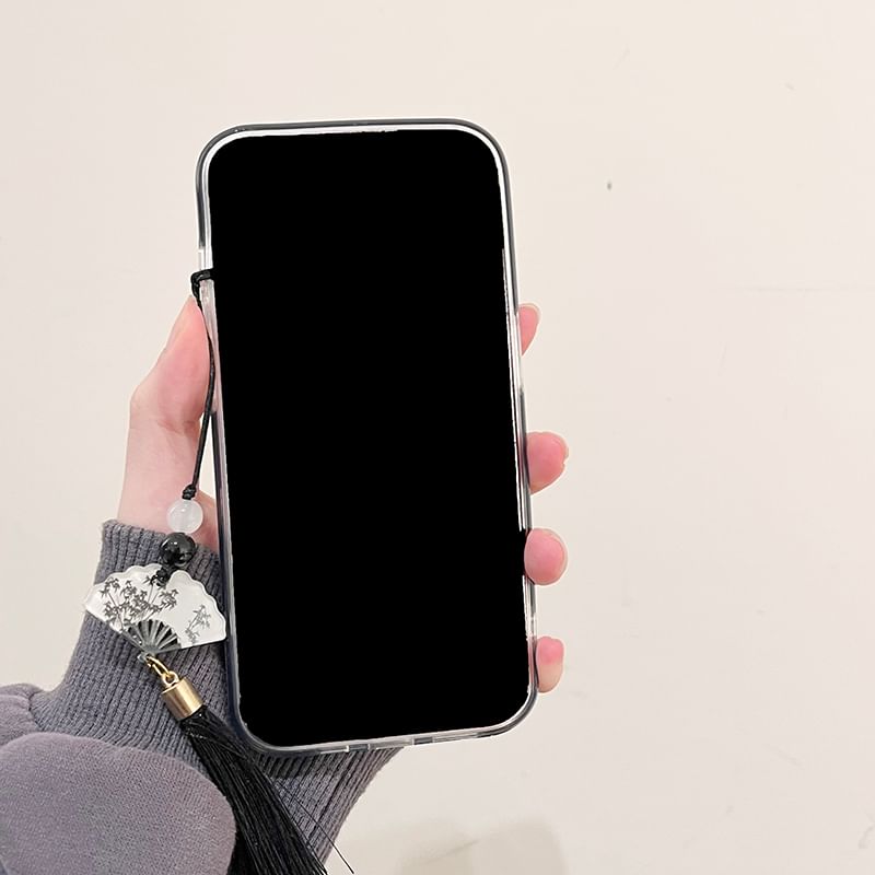 Tassel / Set Phone Case Crane Charm