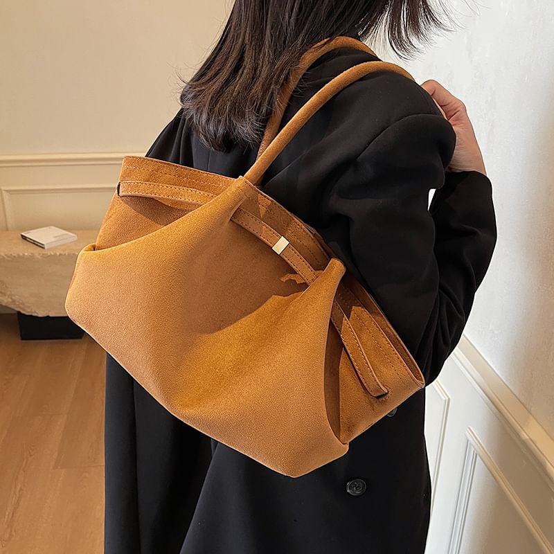 Tote Bag Faux Suede