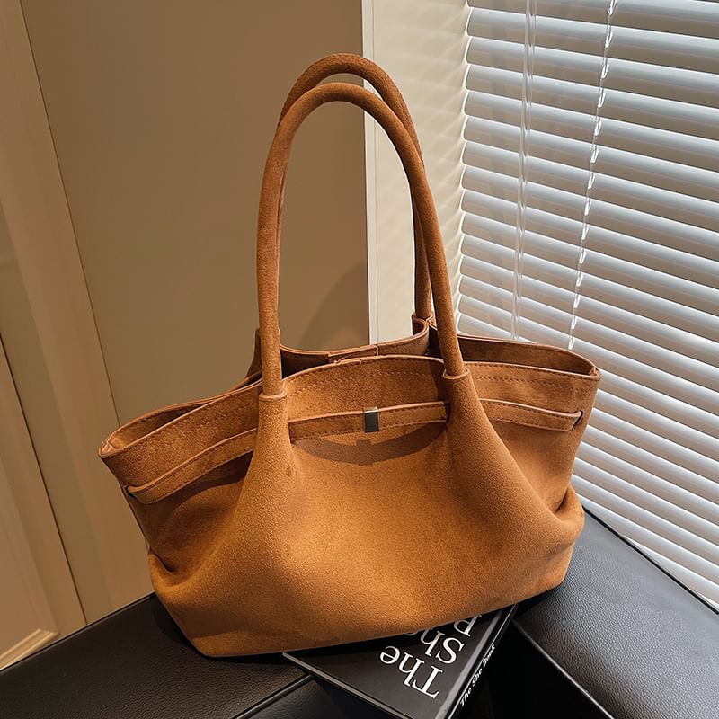Tote Bag Faux Suede