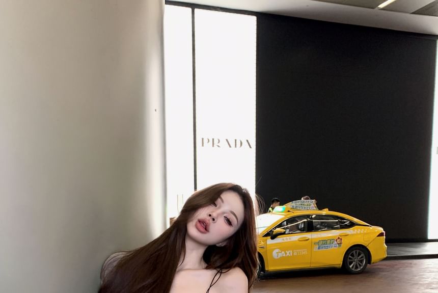 / Shorts Rise Applique Zip Knit Melange Hoodie Mid