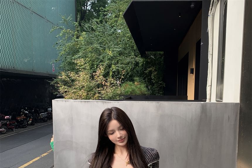 Hoodie / Horn Zip Accent Bootcut Devil Sweatpants Drawstring Waist Crop Striped