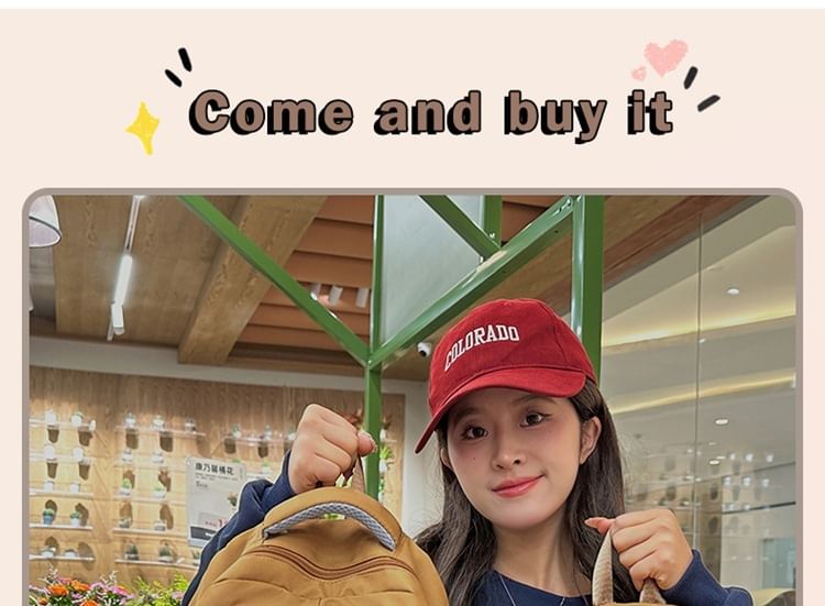 Embroidered Charm Set Backpack Floral Nylon Laptop / Bag