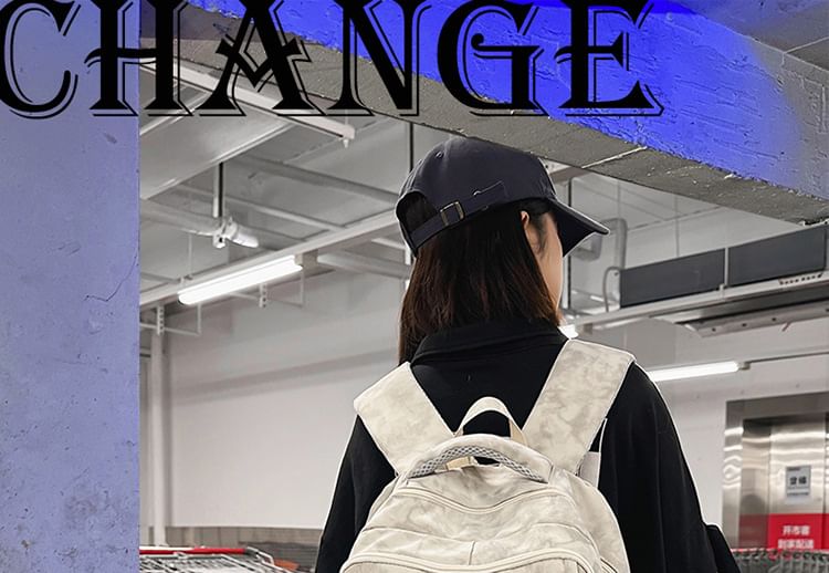 Charm Tie Dye / Applique Nylon Lettering Set Backpack Bag Laptop