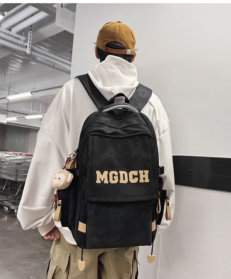 Charm Tie Dye / Applique Nylon Lettering Set Backpack Bag Laptop