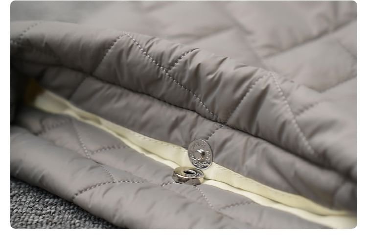 Quilted Bag Tote Plain Drawstring