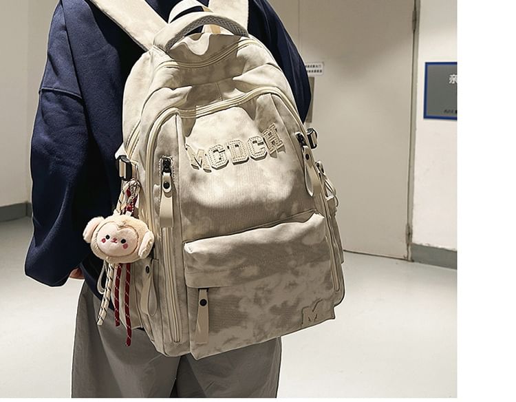 Applique Set Charm Nylon Laptop / Backpack Dye Tie Lettering Bag