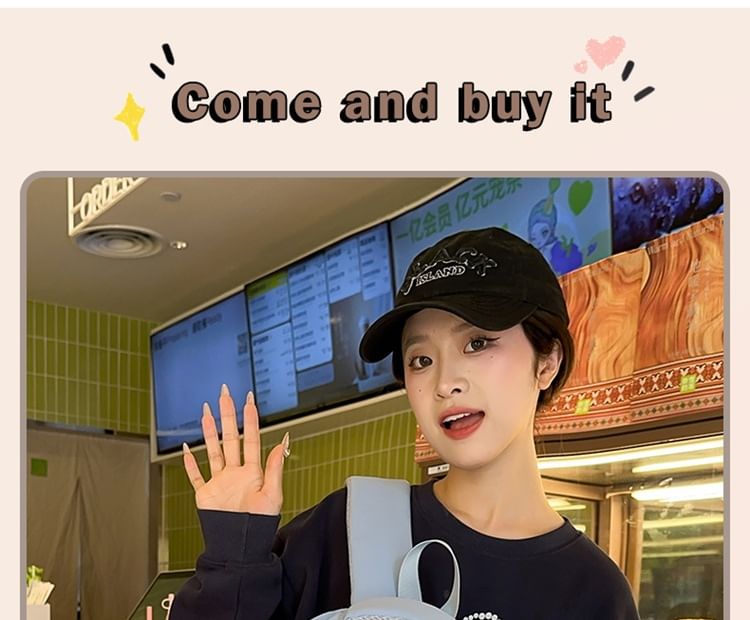 Two Bag Set Badge Backpack Laptop Nylon Applique Tone / Charm