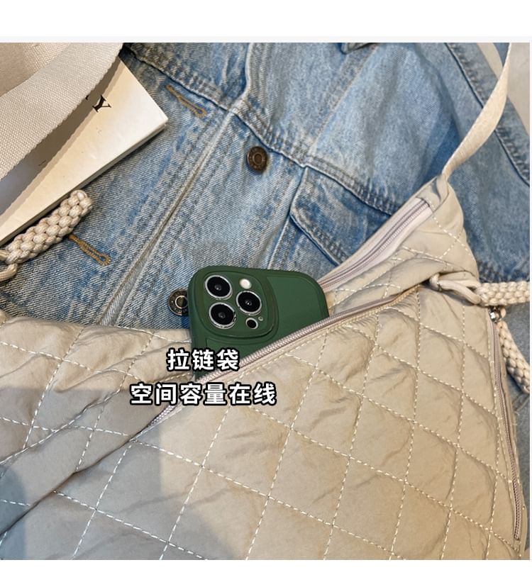 Plain Crossbody Bag Quilted