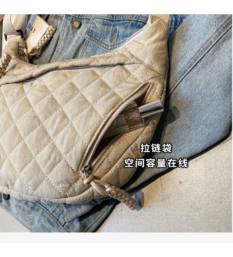 Plain Crossbody Bag Quilted