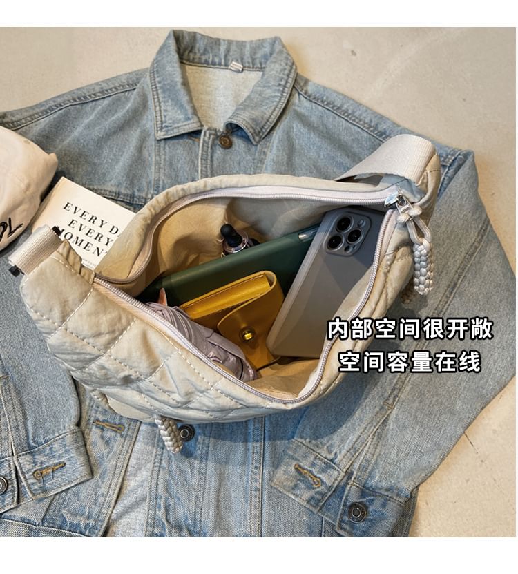 Plain Crossbody Bag Quilted