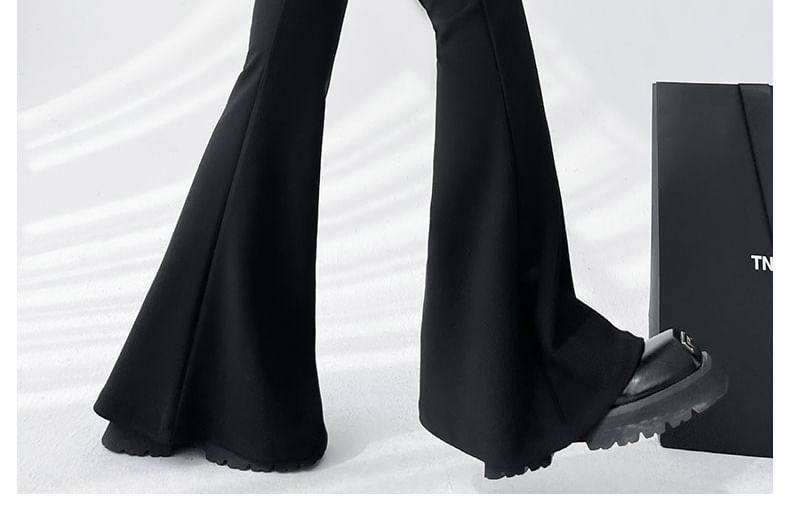 Designs) Plain Waist Dress (Various Flared High Pants