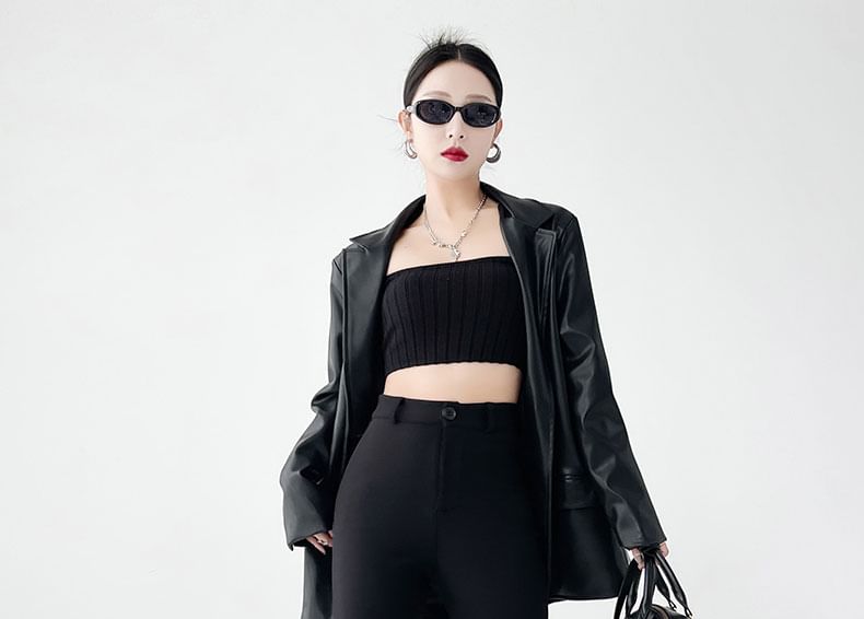 Designs) Plain Waist Dress (Various Flared High Pants