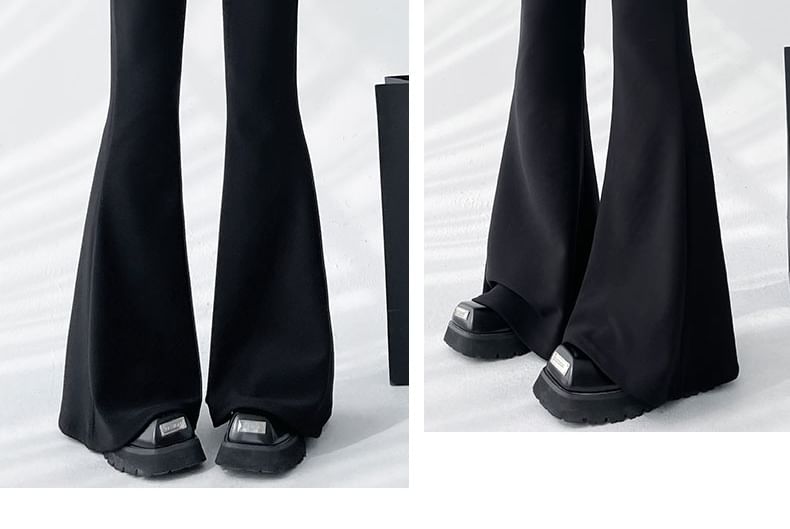 Designs) Plain Waist Dress (Various Flared High Pants