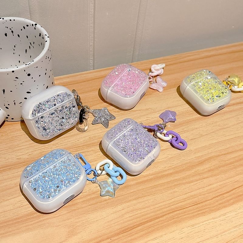 with (Various Designs) / Case Skin Earphone Pro Sequined Charm AirPods
