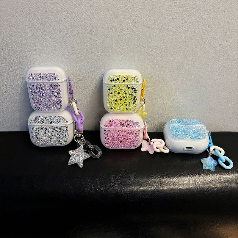 with (Various Designs) / Case Skin Earphone Pro Sequined Charm AirPods