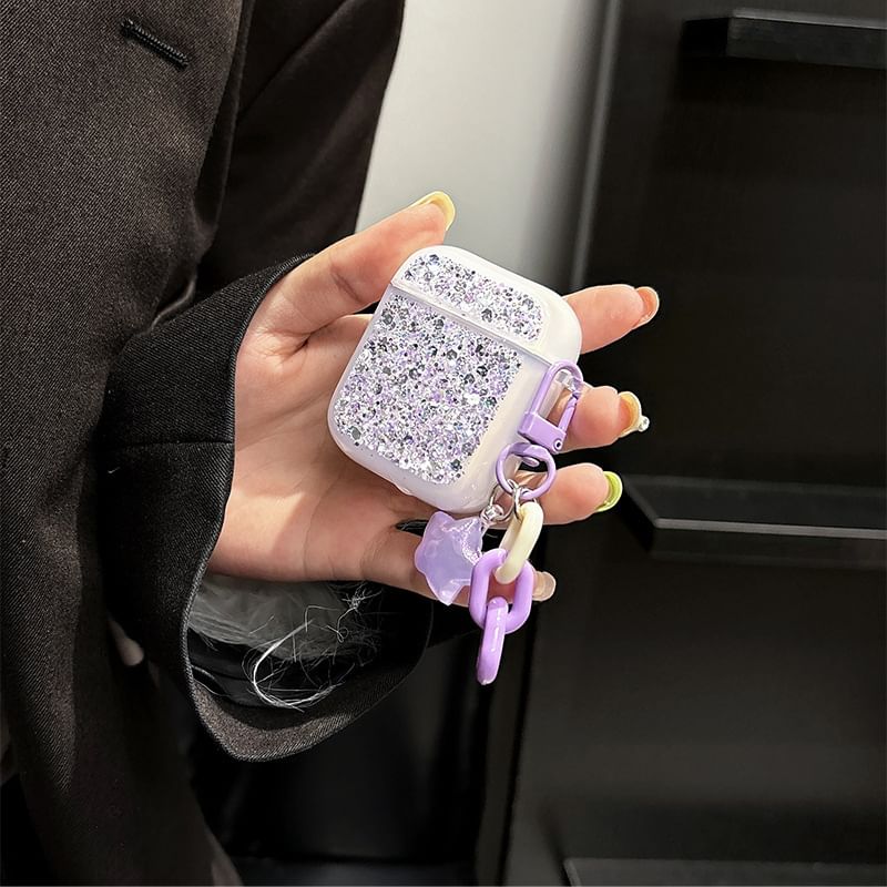with (Various Designs) / Case Skin Earphone Pro Sequined Charm AirPods