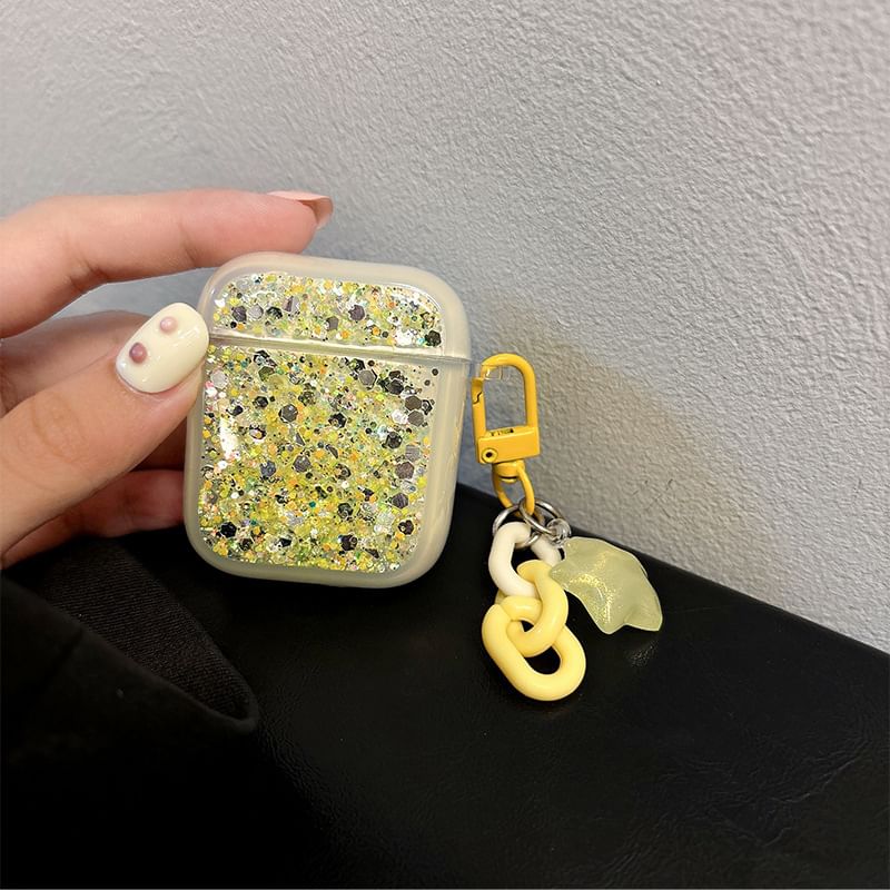 with (Various Designs) / Case Skin Earphone Pro Sequined Charm AirPods
