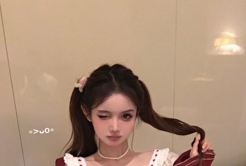 Panel Ruffle Plaid Skirt Print Mini Sleeveless Top High / Striped Bow Cardigan Waist Floral A-Line