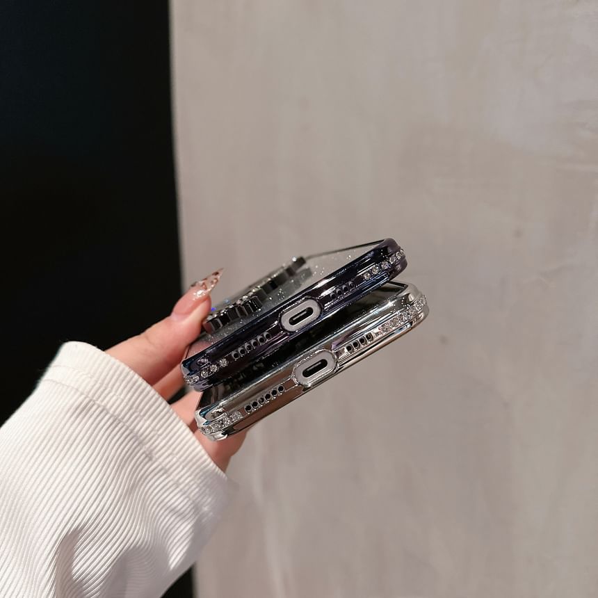 Stand Butterfly Embellished Phone Case