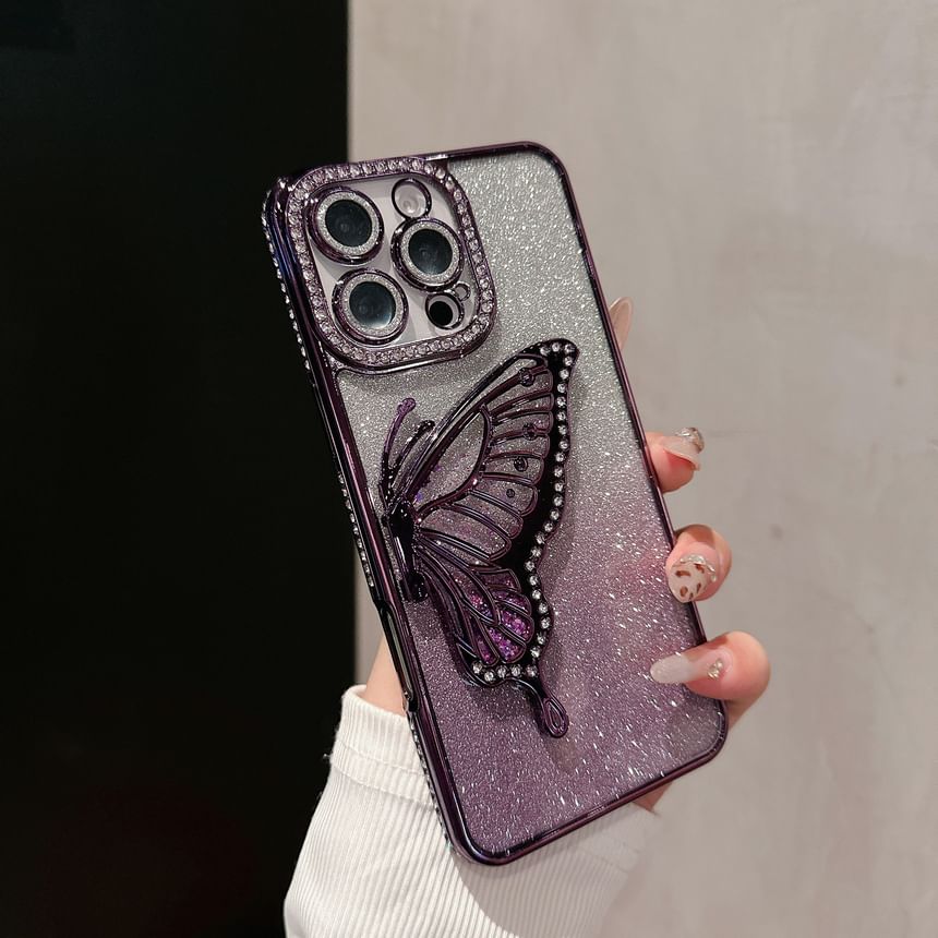 Butterfly Stand Phone Case Embellished
