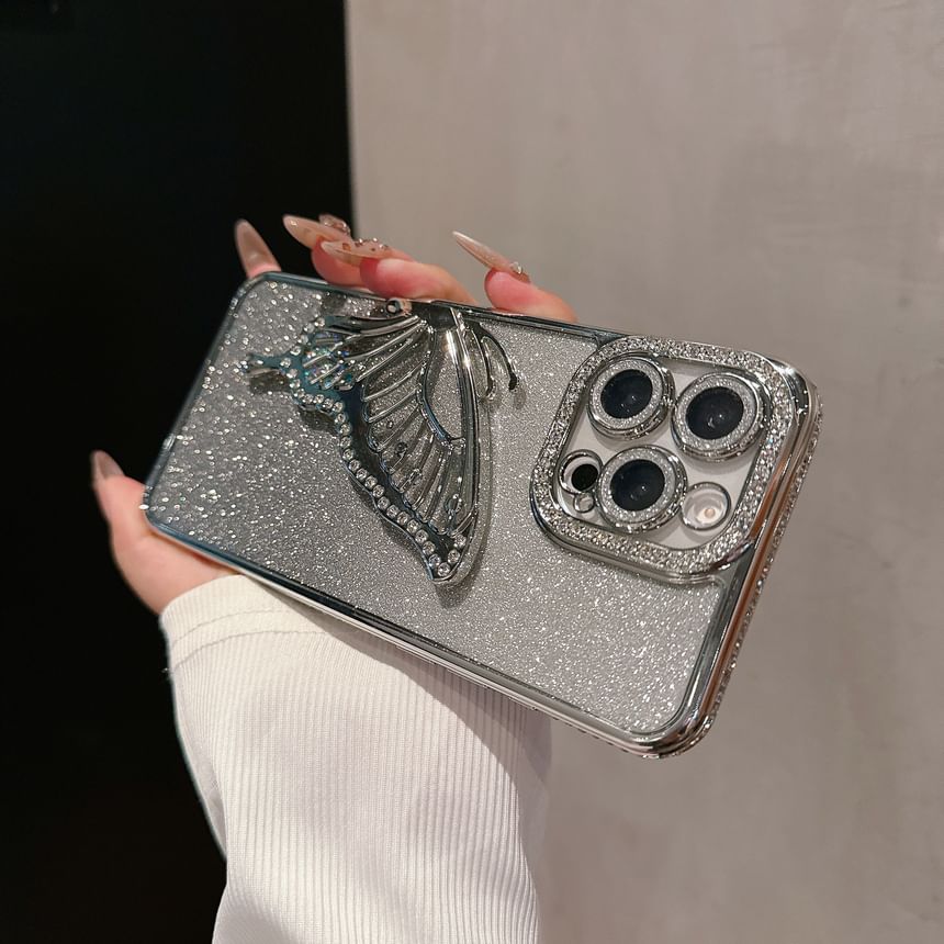 Butterfly Stand Phone Case Embellished
