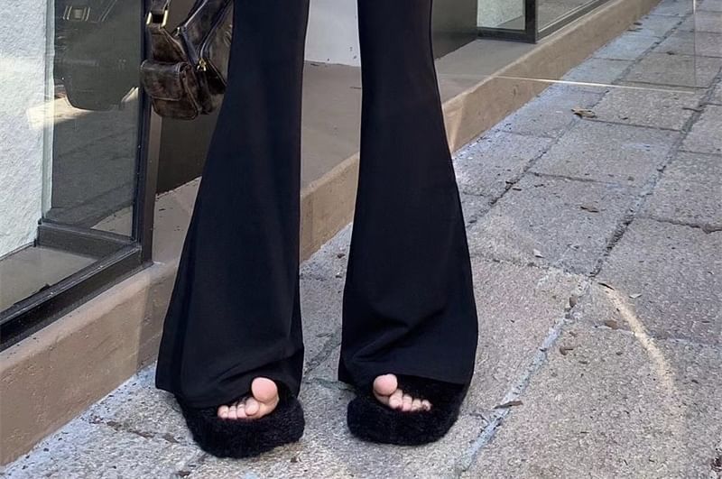 High Plain Rise Pants Flared