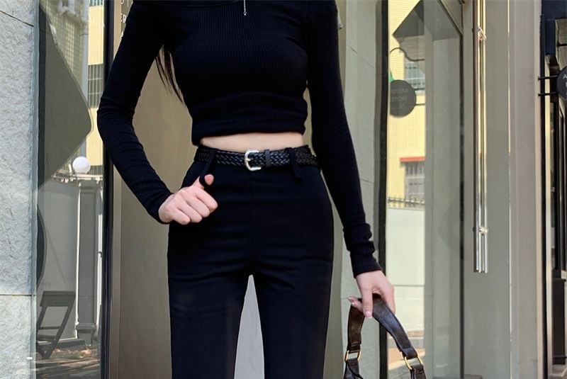 High Plain Rise Pants Flared