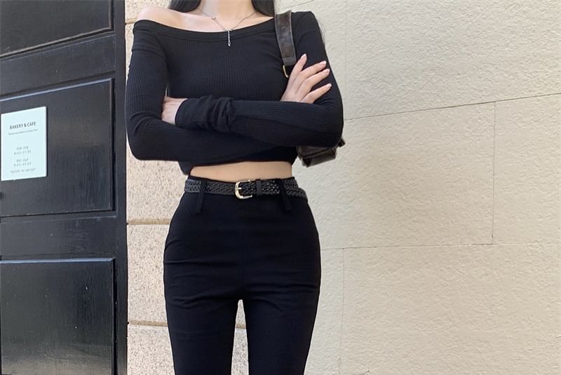 High Plain Rise Pants Flared