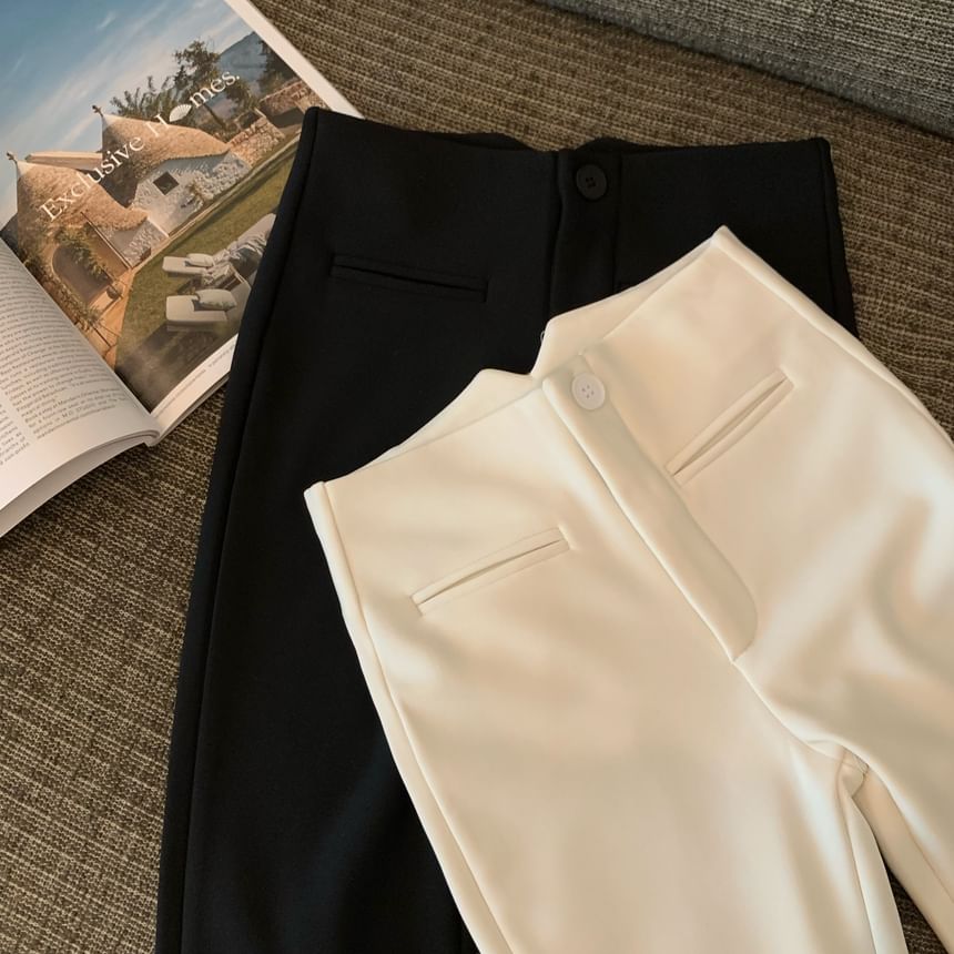 Pants Plain Rise Flared High