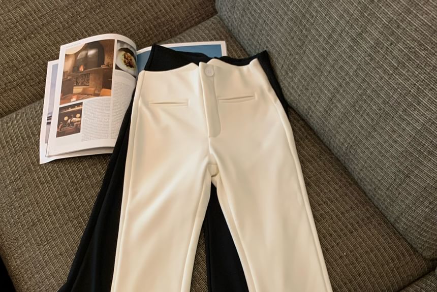 Pants Plain Rise Flared High