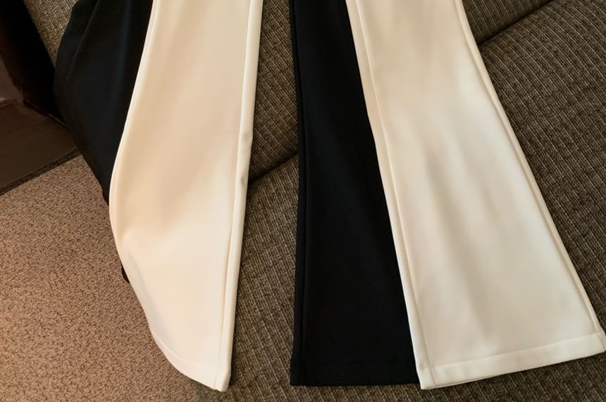 Pants Plain Rise Flared High