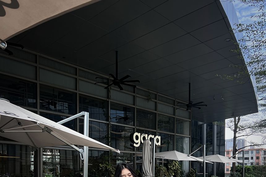 / Tie-Neck Mini Skirt Cami Blouse Puff-Sleeve Top High Rise Set Plain A-Line